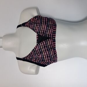 Lolé Lightly Lined, Adjustable Straps Pattern Sports Bra